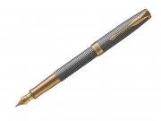 Parker Royal Sonnet Silver Chiselled GT - plnicí pero 18K F