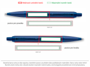Umístění a barva rytiny