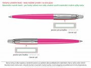 Umístění a barva rytiny