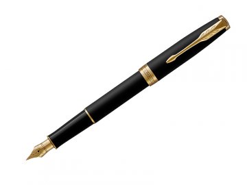 Parker Royal Sonnet Matte Black GT - plnicí pero M