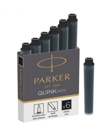 Inkoustové mini bombičky Parker Royal - 6 ks, černé