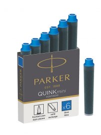 Inkoustové mini bombičky Parker Royal - 6 ks, modré