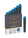 Inkoustové mini bombičky Parker Royal - 6 ks, modré