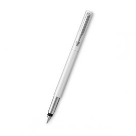 Parker Vector Royal White - plnicí pero, hrot F