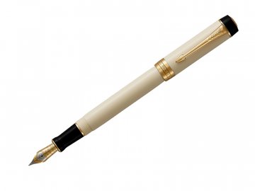 Parker Royal Duofold Classic Ivory & Black GT - CNT F