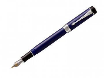 Parker Royal Duofold Classic Blue & Black CT - CNT F