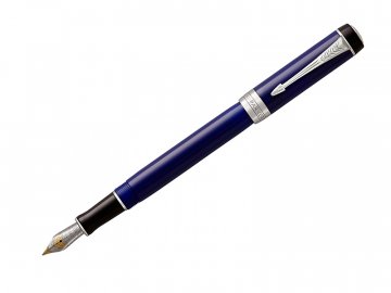 Parker Royal Duofold Classic Blue & Black CT - plnicí pero INT